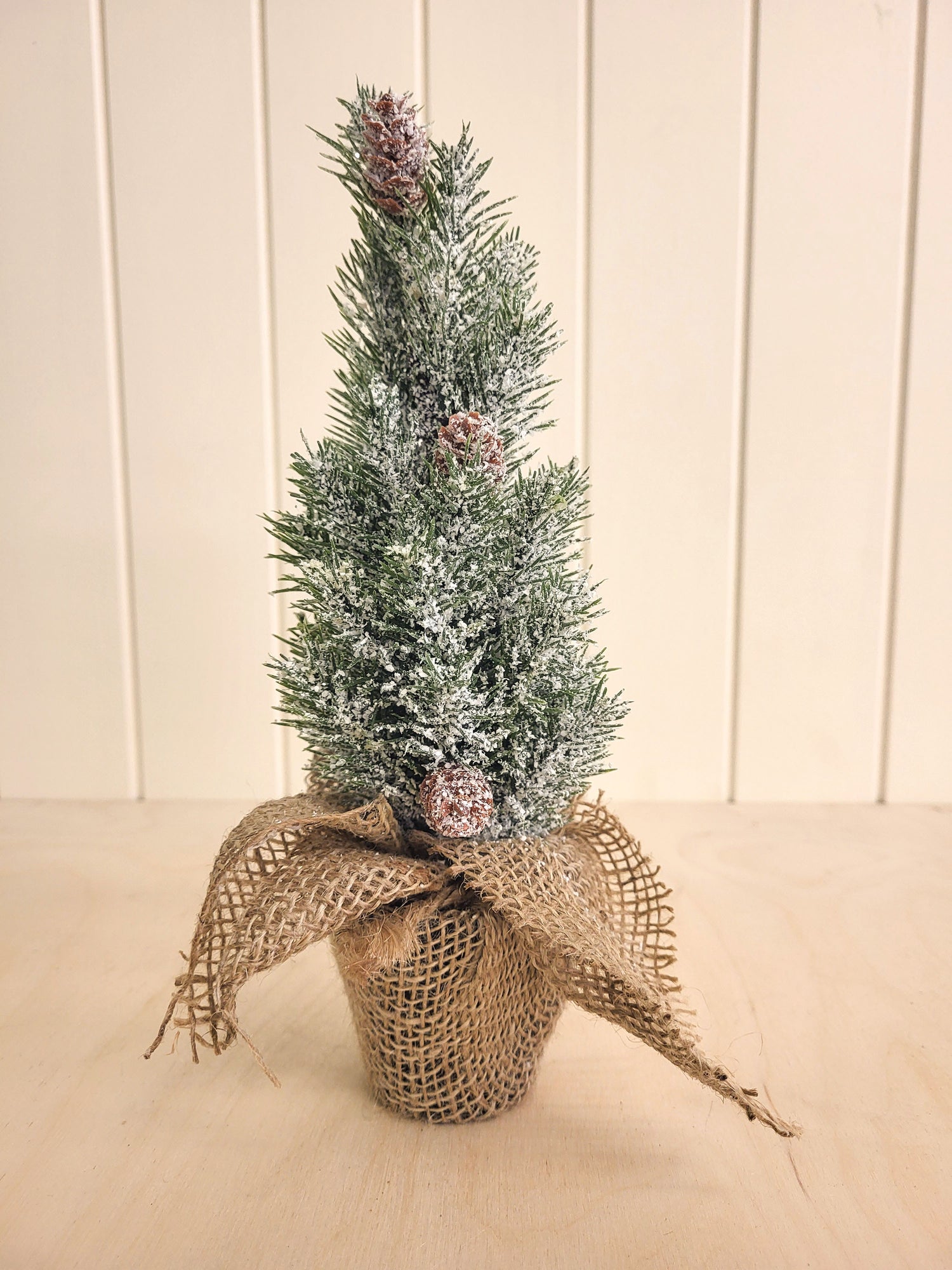 MINI SAPIN EN POT DE JUTE