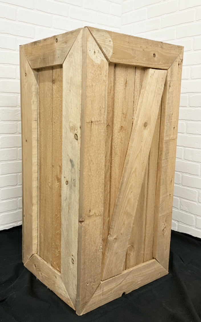 CAISSE DE BOIS STYLE GRANGE 36 po
